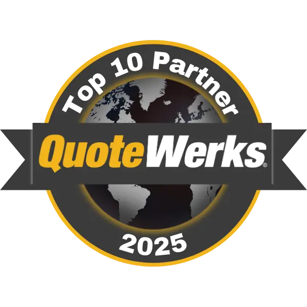 Quotewerks 2025 Top 10 Partner Award