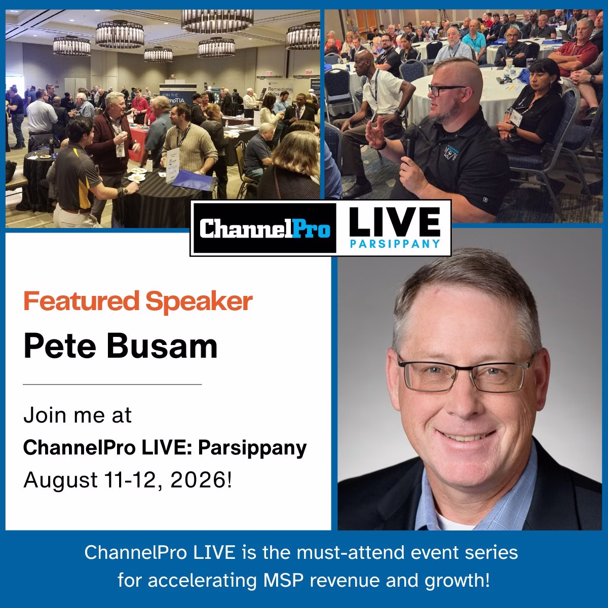Pete Busam ChannelPro LIVE Parsippany